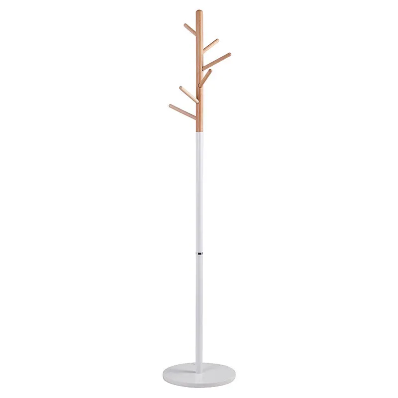 Cuier Marianna metal, Alb - Negru, D37x169 cm - Alb