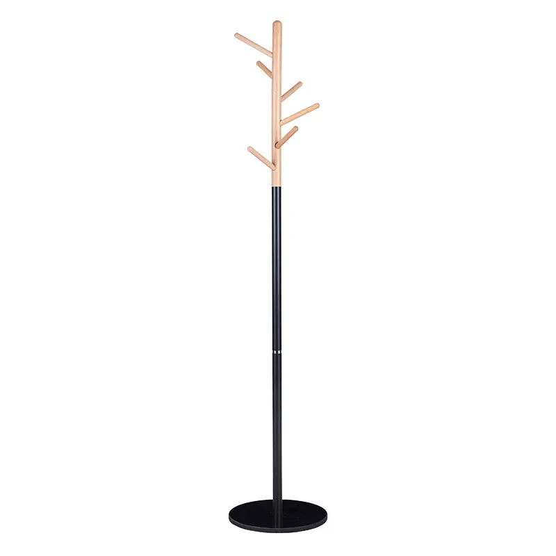 Cuier Marianna metal, Alb - Negru, D37x169 cm - Negru
