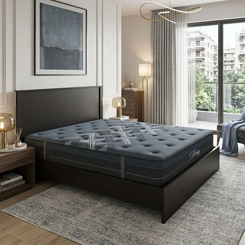Pat dublu Athos-Resty, Alb - Wenge, 160x200 cm - Wenge