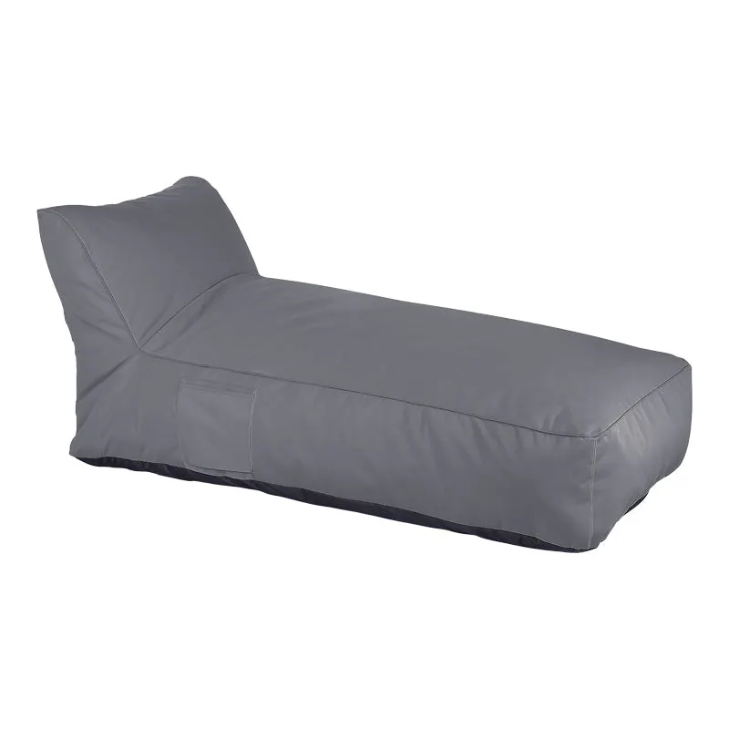 Șezlong-puf impermeabil Telena, rezistent, antracit, 70x150x65 cm - Gri