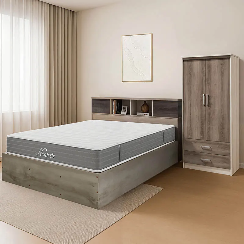 Set Mobilier Dormitor cu Funcție Pachet Student Aroma, Lemn, Variare (3 piese), 168x221x183 cm - Maro