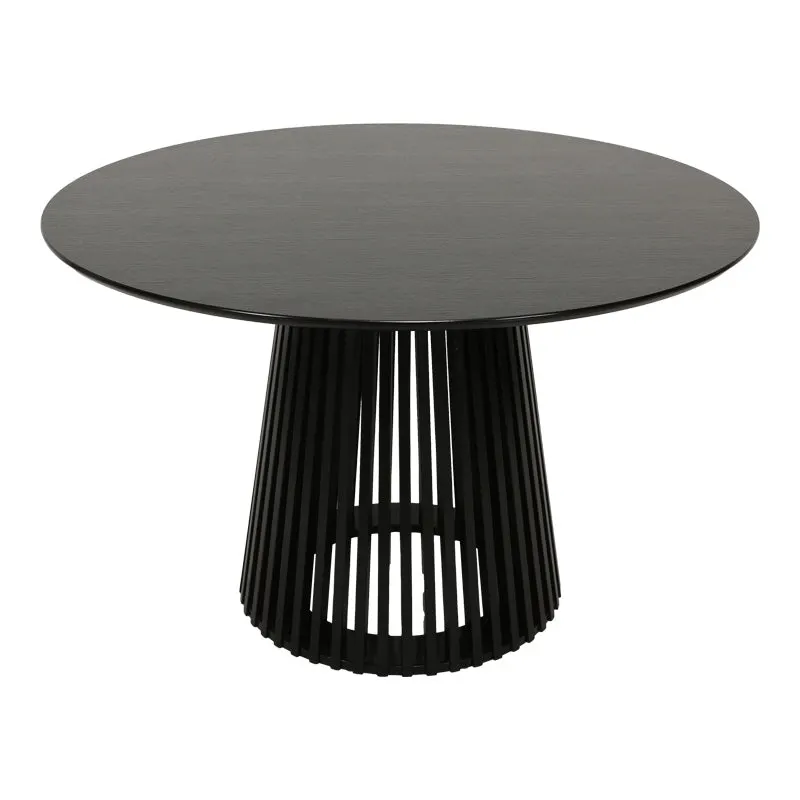Masă de sufragerie Domonic, negru, 120x75 cm - Negru