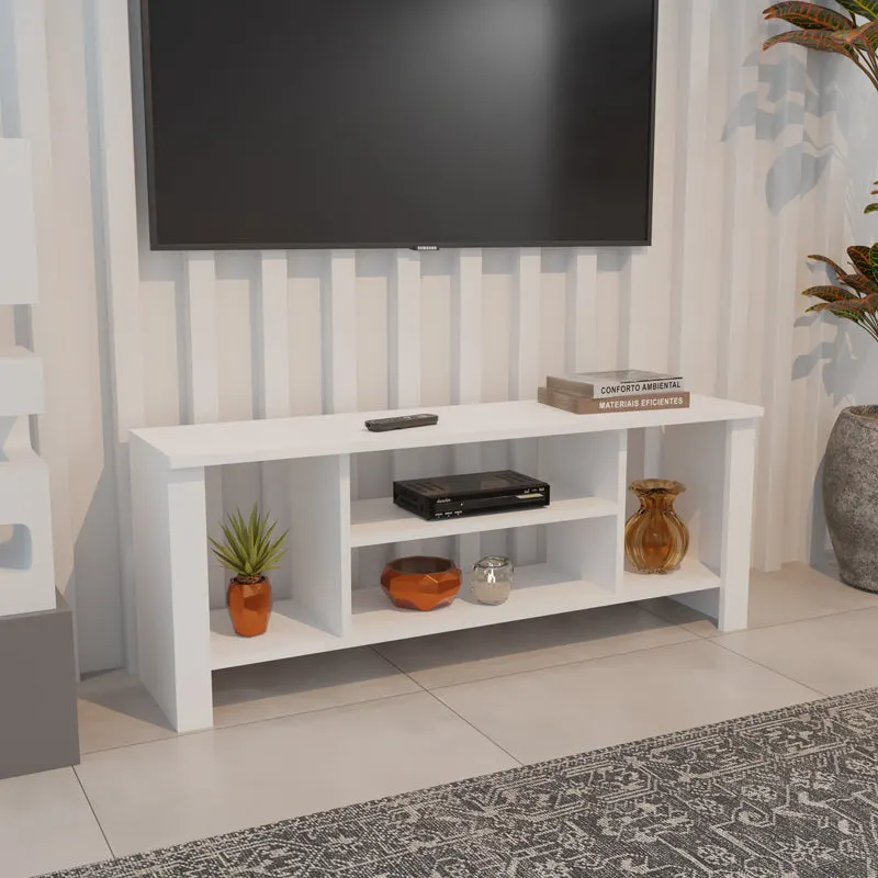 Mobilier TV cu rafturi Seref, Diverse culori, 120x30x47 cm - Alb