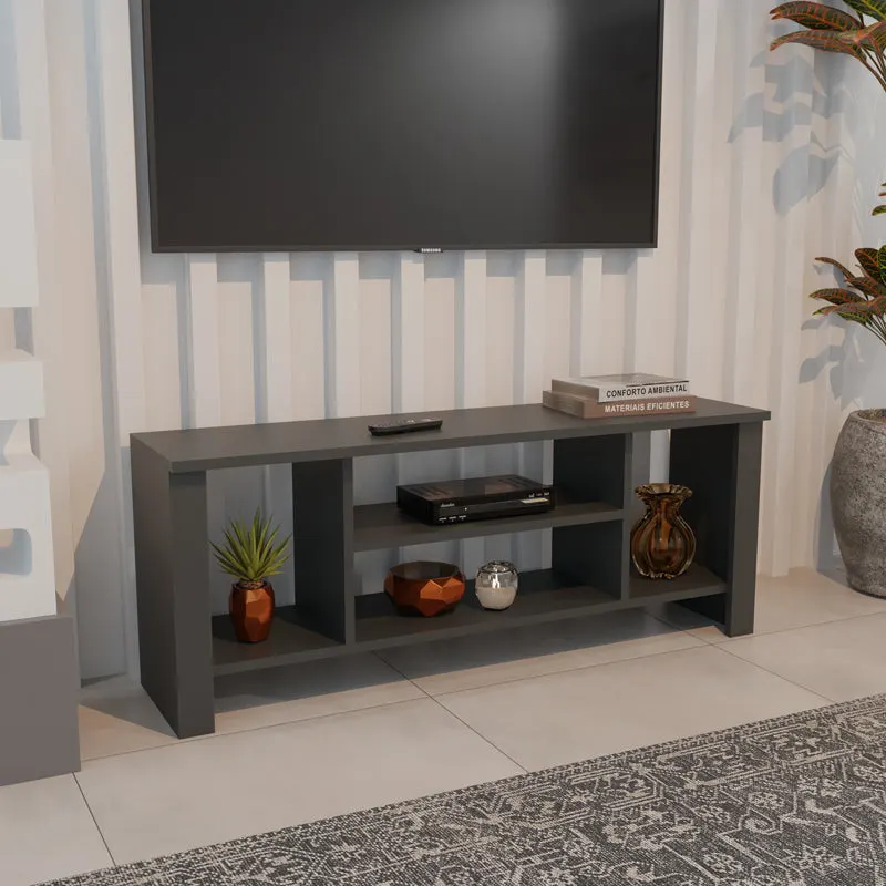 Mobilier TV cu rafturi Seref, Diverse culori, 120x30x47 cm - Antracit