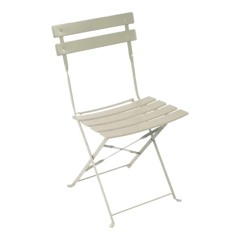 Scaun bistro pliabil, metalic, bej, 42x46x82 cm - Bej