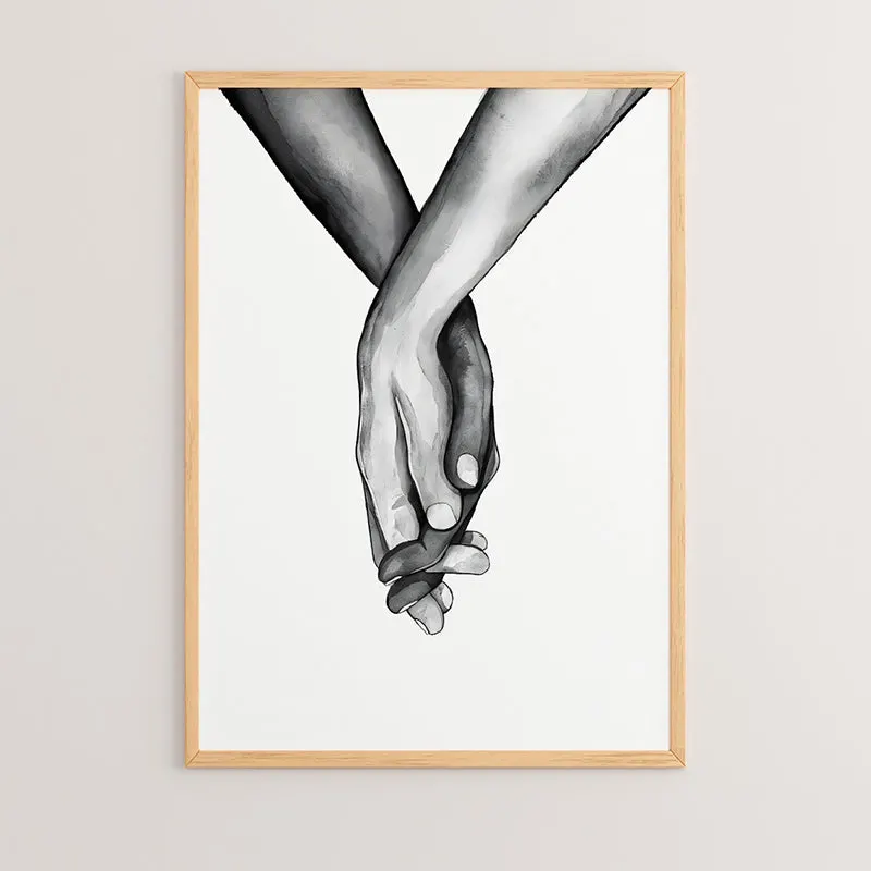 Tablou Lovely, Lemn, Multicolor, 33x48 cm - Multicolor