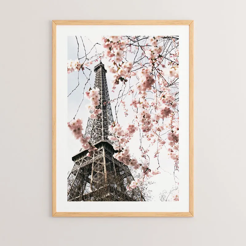 Tablou decorativ Pariza, Cu ramă, Multicolor, 33x48 cm - Multicolor