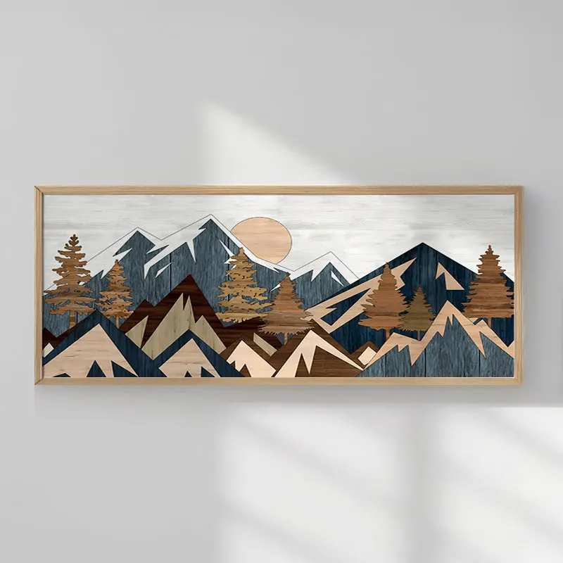 Tablou decorativ Uelia, Multicolor, 70x33 cm - Multicolor