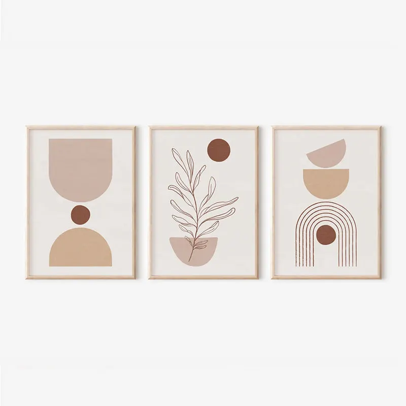 Tablou triptic Stijo, Multicolor, 33x48 cm - Multicolor