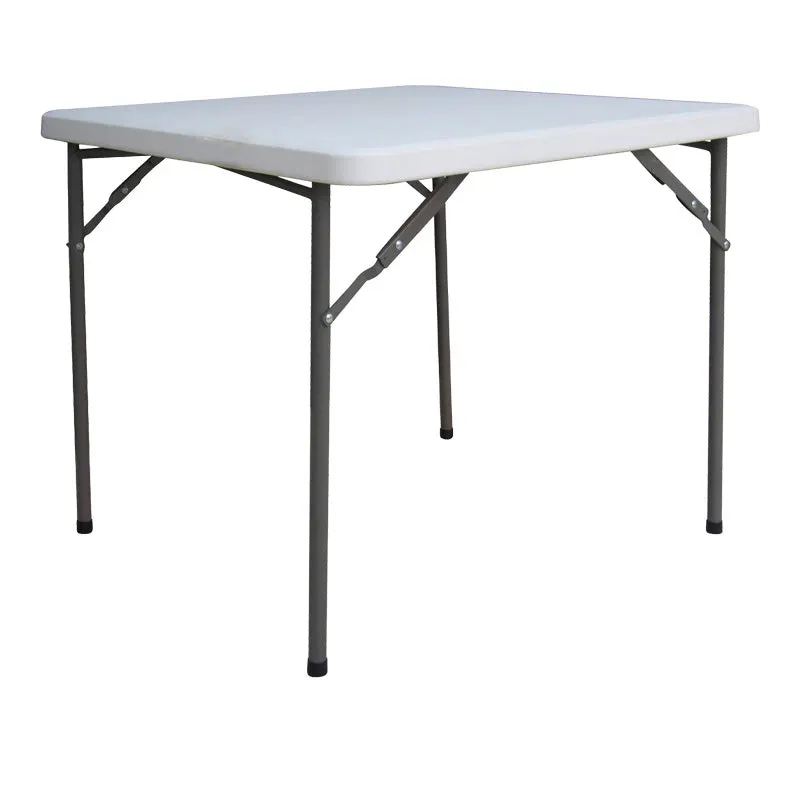Masa pliabila catering cu functie de confort, durabil, Alb, 80x80x74 cm - Alb