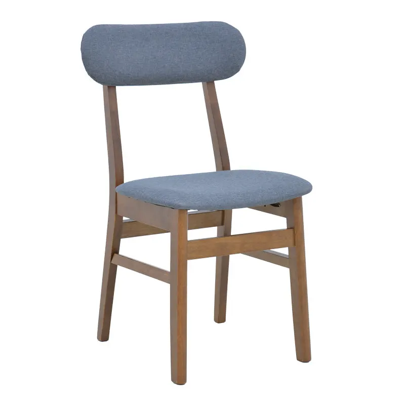 Scaun Gaborn, lemn si stofa, 47x47x81 cm - Gri