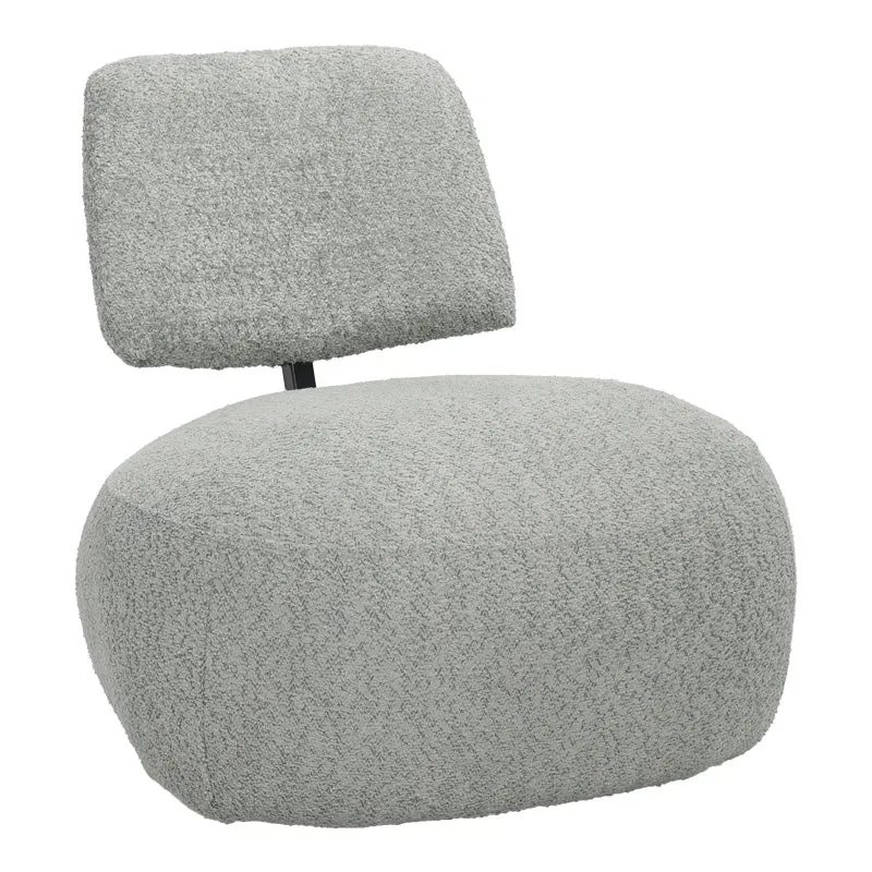 Fotoliu Stonie, tesatura bouclé, nuanta, Bej - Verde, 67x73x67 cm - Verde