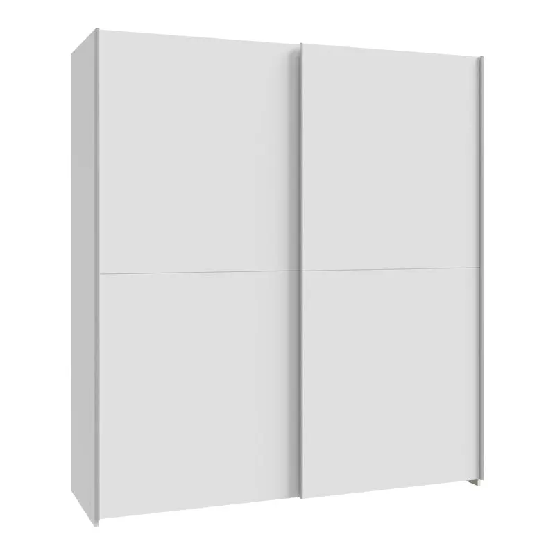 Dulap cu 2 uși și rafturi Noez I, Lemn, Alb, 170x61x190 cm - Alb