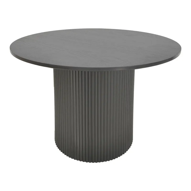 Masa rotunda Karulo, Negru, D120x76 cm - Negru