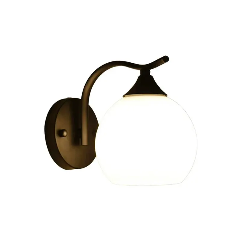 Aplica perete iluminare Belinest, metal și sticla, negru-Natural, 20x14x17 cm - Natur