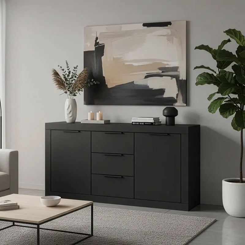 Comoda Doha, Diverse culori, 150x45x80 cm - Antracit