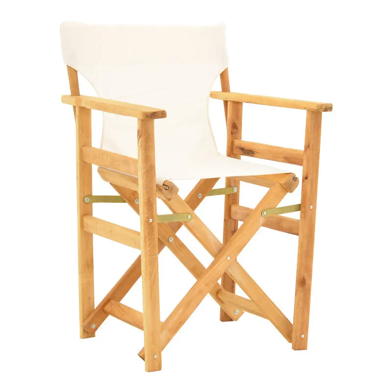 Scaun director Kompa din lemn de fag masiv, Natural - Nexus ecrou, 54x57 cm - Natur