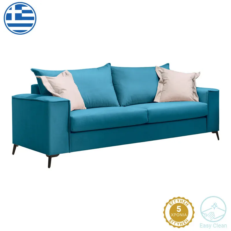 Canapea cu 3 locuri Verona 3, Albastru, 225x93x100 cm - Albastru