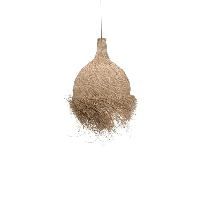 Lustra din paie Cazin Boho, Natural, 60x60x68 cm - Natur