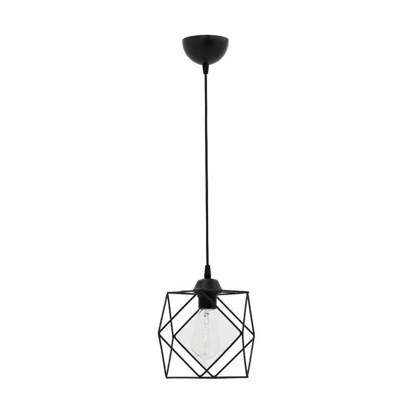 Lustra Alama, negru, 20x20x74 cm - Negru
