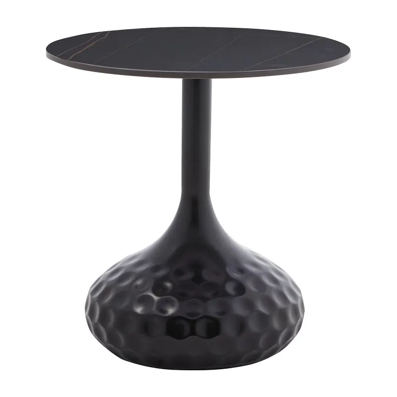 Masuta de cafea Fabron piatra sinterizata, negru, 50x50x52 cm - Negru