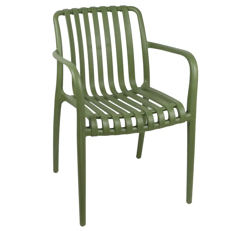 Scaun exterior Zoi, Diverse culori, 58x54x80 cm - Verde