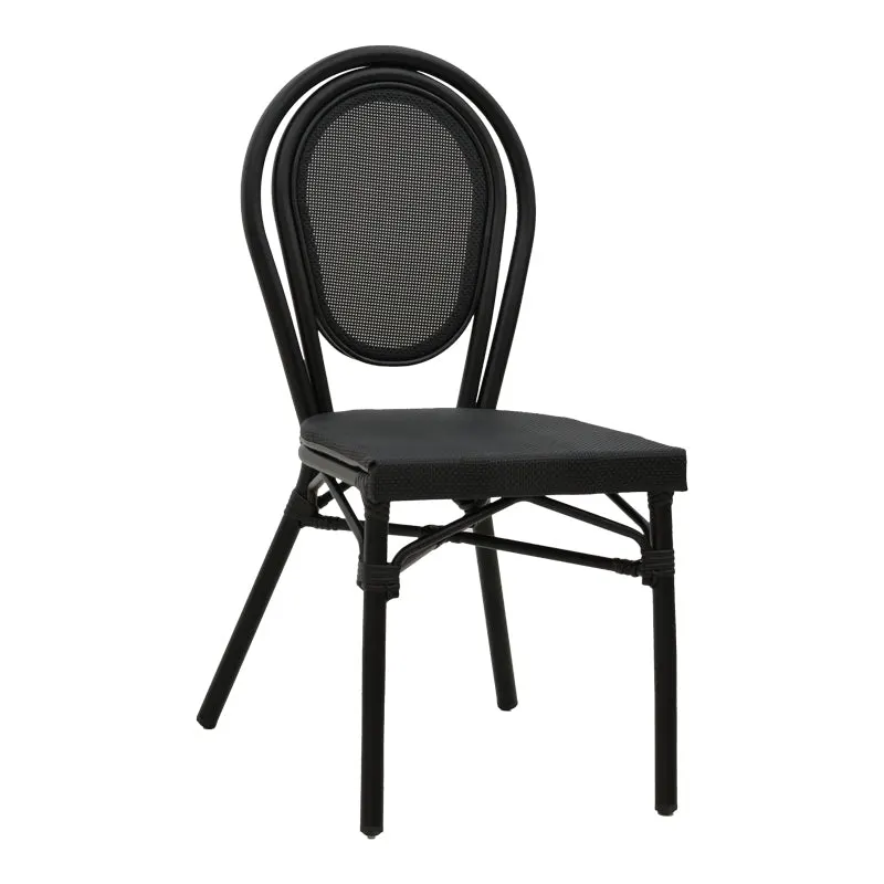 Scaun Nacia, Negru - Maro, 45x59x85 cm - Negru