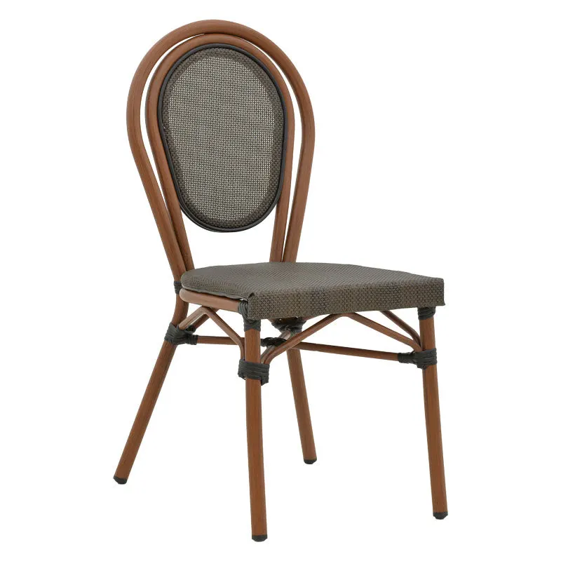 Scaun Nacia, Negru - Maro, 45x59x85 cm - Maro