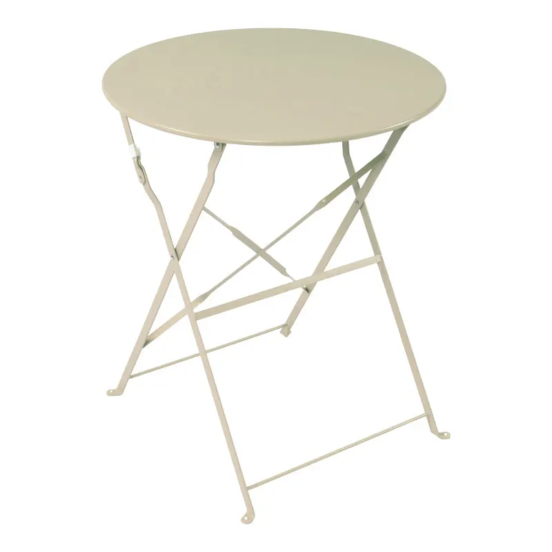 Masa Bistro pliabila, Metal, 60x71 cm - Bej
