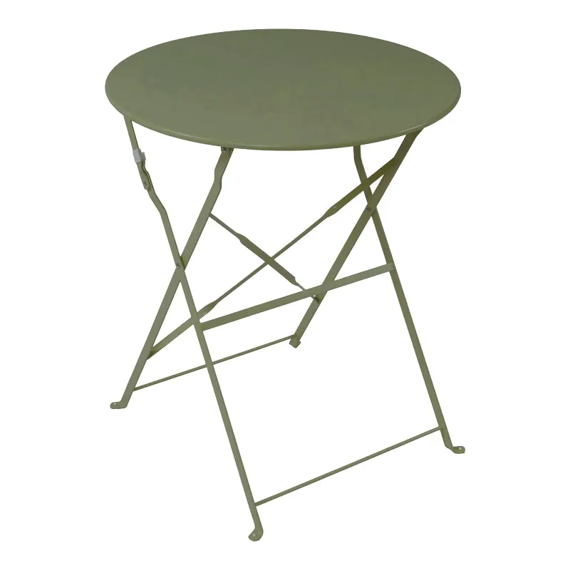 Masa Bistro pliabila, Metal, 60x71 cm - Verde