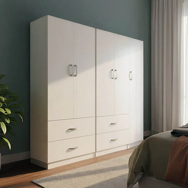 Dulap Athos cu 5 usi, 170x42x180 cm - Alb