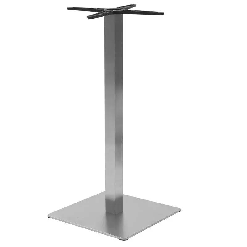 Baza de Masa pentru bar inaltime medie Soar, din aluminiu, Gri, 45x45x94 cm - Gri