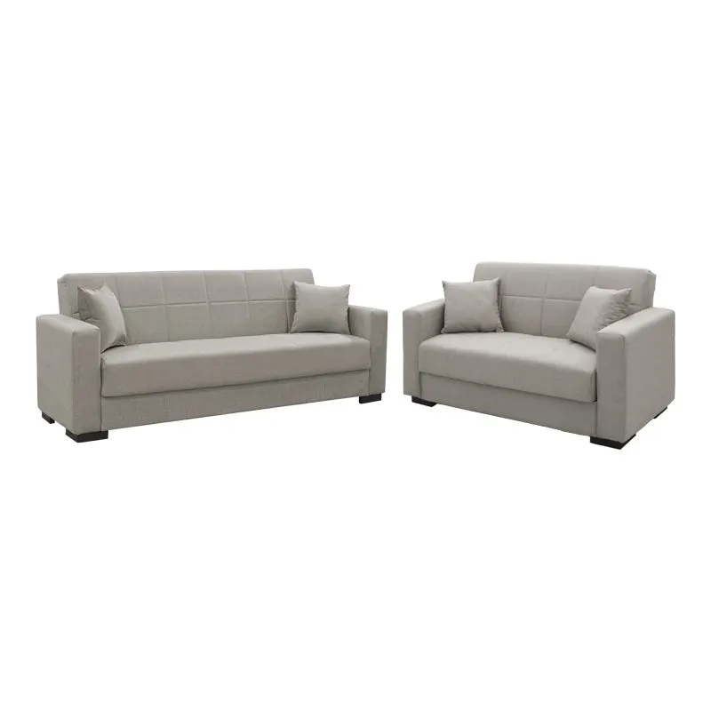Set de sufragerie 2 piese Vox, Gri deschisa, 83x214 cm - Gri