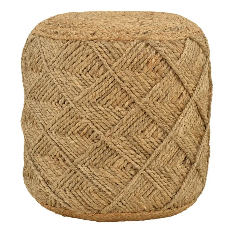 Taburet Vladir Natural 100% iuta, 40x40x40 cm - Natur