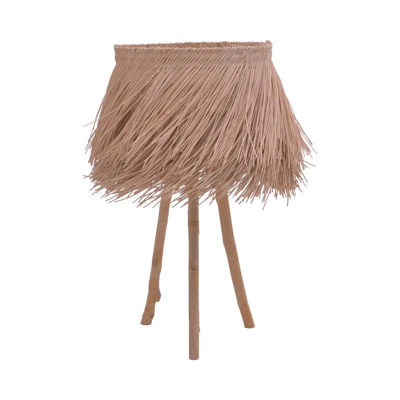 Lampa de podea Herfo ratan, Natural, D45x59 cm - Natur