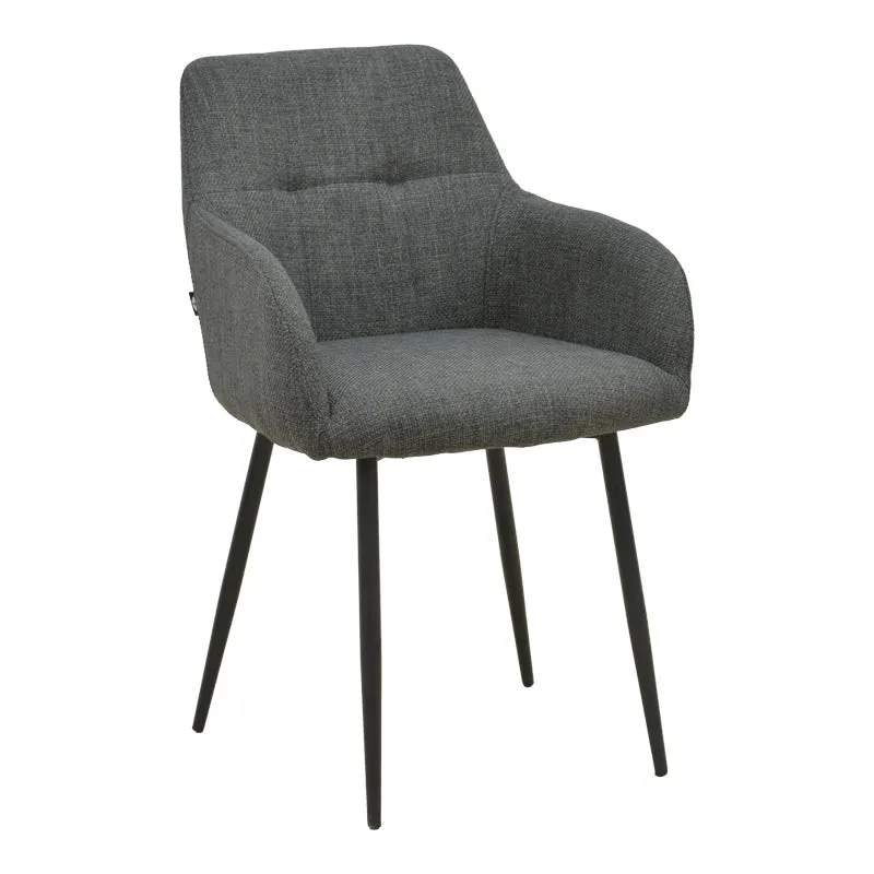 Scaun Zerfia, Stofa, 43x60x85 cm - Antracit