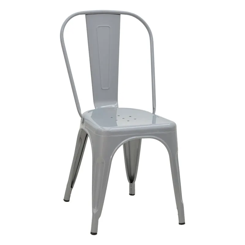 Scaun Utopia metal, 44x44x55 cm - Gri
