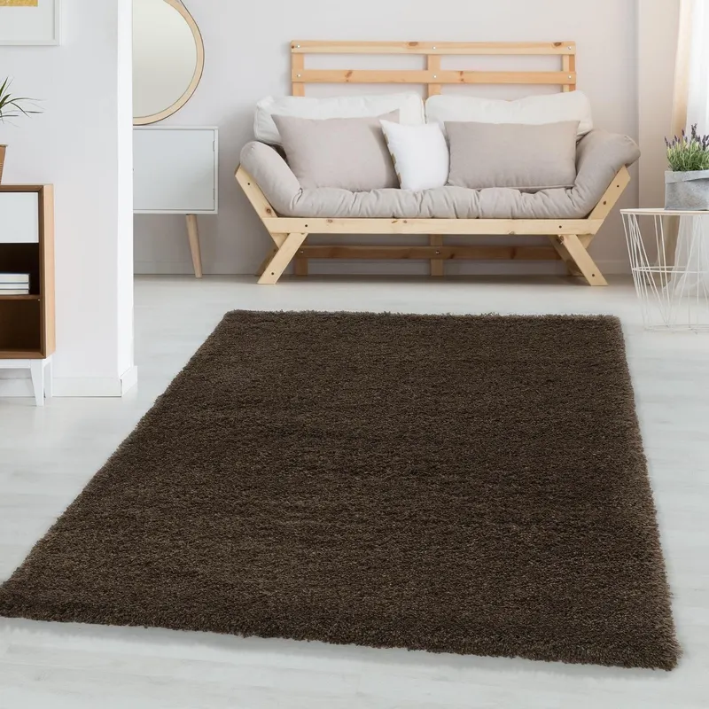 Covor Fluffy, Maro - Bej, 230x160 cm - Maro / 160 x 230