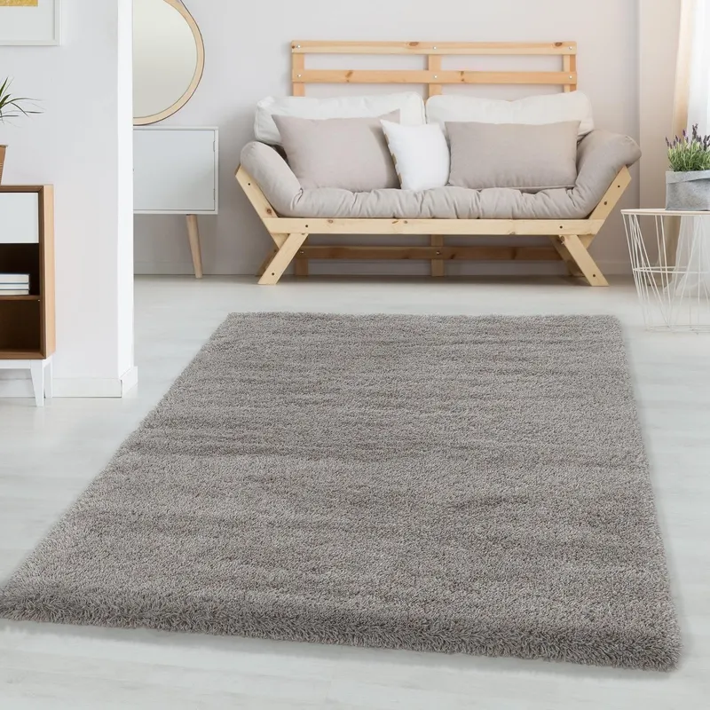 Covor Fluffy, Maro - Bej, 230x160 cm - Bej / 160 x 230