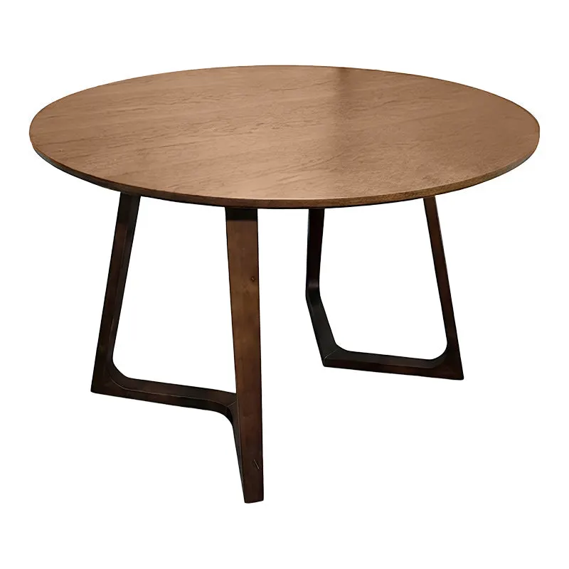 Masă de sufragerie cu blat mdf Sedria, Natural - Nuc, 120x75 cm - Nuc
