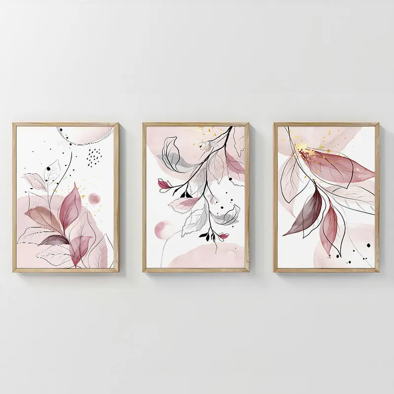 Tablou Cu Rama Dralis, Triptic, Multicolor, 33x48 cm - Multicolor