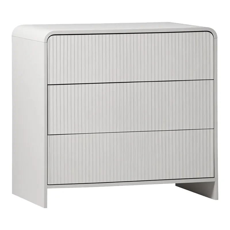 Comoda cu sertare Zeplen, Alb, 80x40x75 cm - Alb