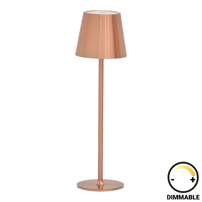 Veioza tactila Brave, LED, Bronz, 11x11x37 cm - Bronz