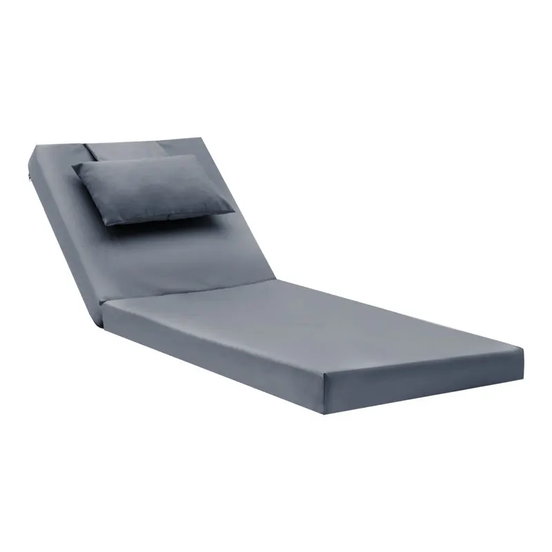 Sezlong Sezlong Sadie stofa, Gri, 65x185x15 cm - Gri
