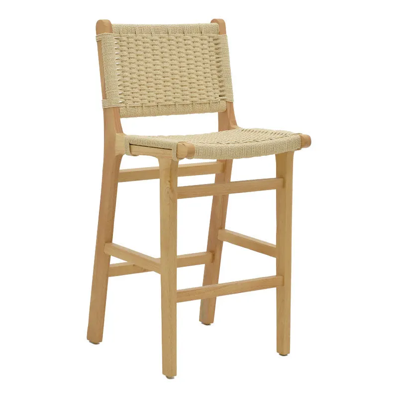 Scaun de bar Julien, lemn, Natural, 45x46x95 cm - Natur