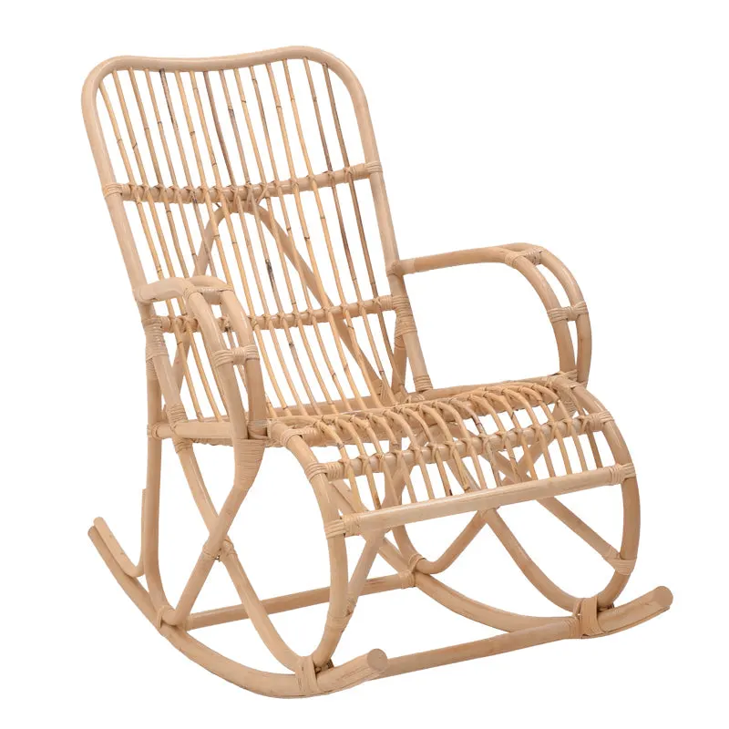 Scaun balansoar Cormeny Natural ratan, 108x71x103 cm - Natur