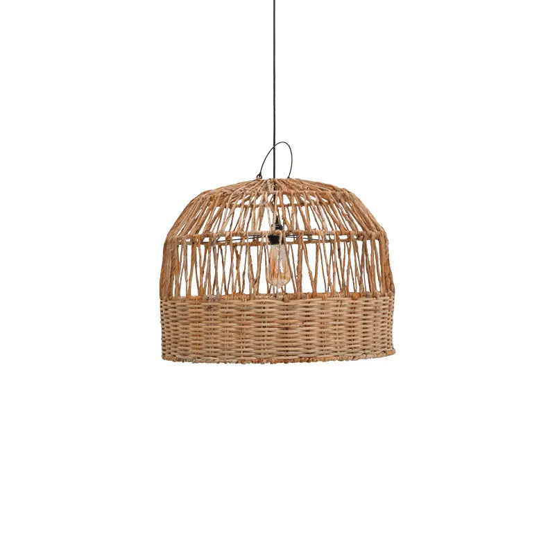 Lustra (lemn de bananier) Erdon Boho, Natural, 60x60x45 cm - Natur