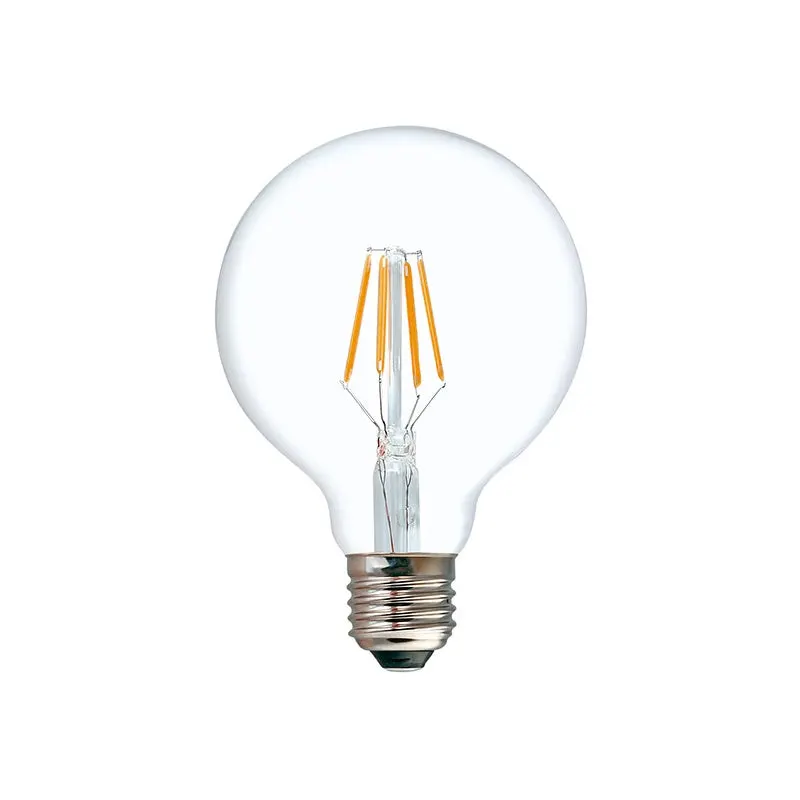 Lampa LED G80 Bec 3000K 200-220V, Transparent, 8x8x12 cm - Multicolor