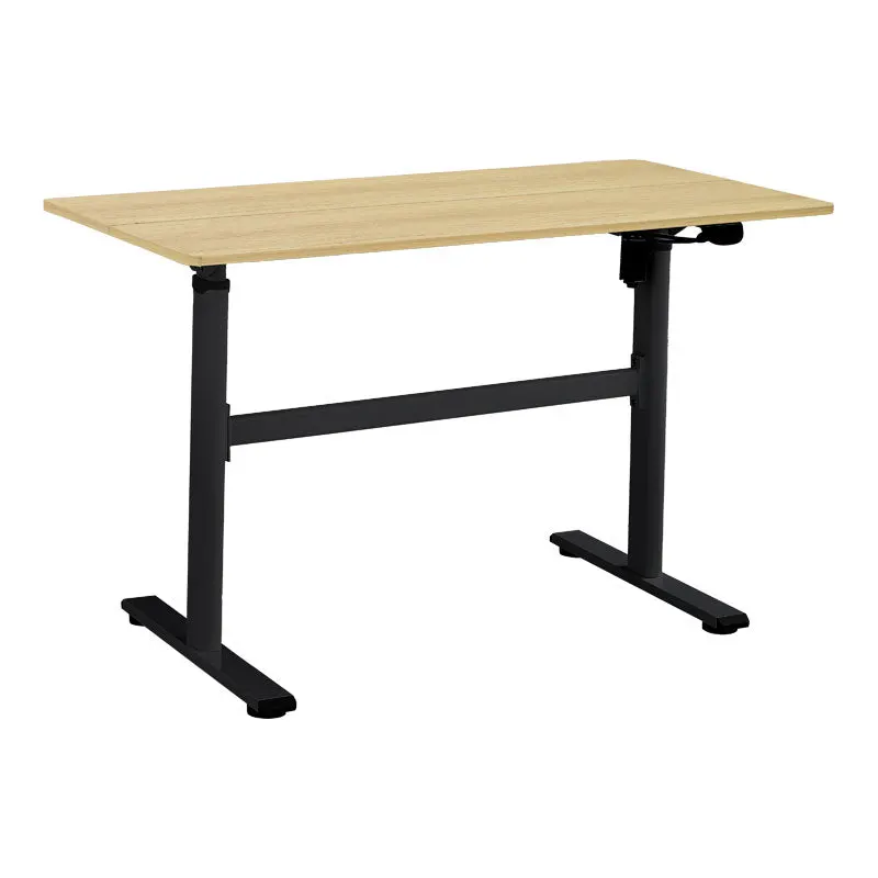 Birou reglabil pe inaltime Karla, Sonoma - Alb, 120x60x72/115 cm - Sonoma