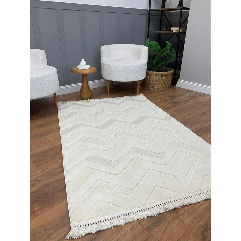 Covor Design Zigzag, 200x290 cm - Crem / 200 x 290
